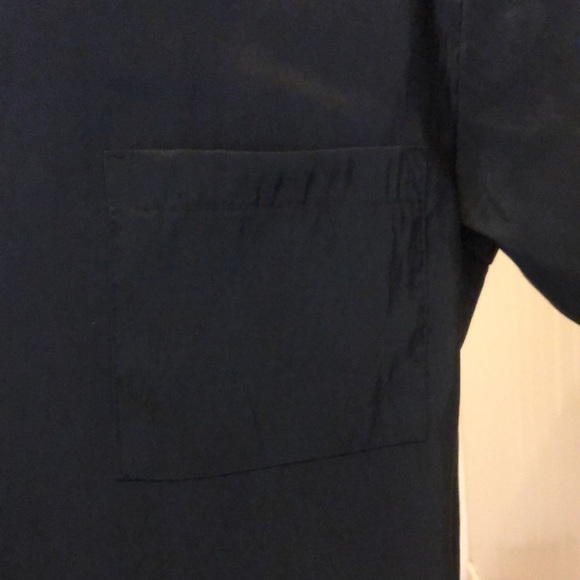 Black S/S button down with velvet red flames 🔥 by Sinister - Picture 6 of 7